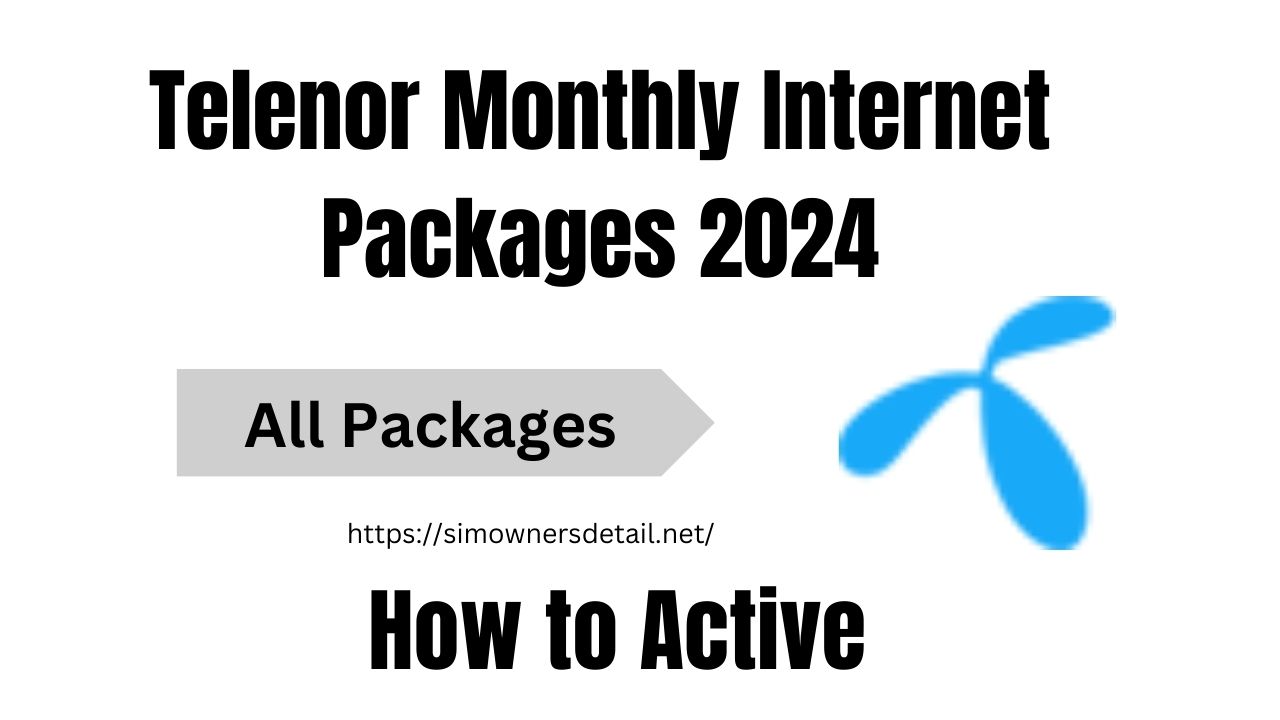 Telenor Monthly Internet Packages 2024